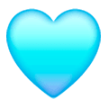 Émoji 🩵 Cœur Bleu Clair sur Samsung One UI 6.1.