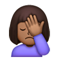 Emoji 🤦🏾‍♀️ Donna Esasperata: Carnagione Abbastanza Scura su Samsung One UI 6.1.