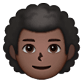 Emoji 👨🏿‍🦱 Uomo: Carnagione Scura E Capelli Ricci su Samsung One UI 6.1.