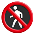 🚷 Emoji Proibida A Passagem De Pedestres na Samsung One UI 6.1.