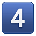 Emoji 4️⃣ Tasto: 4 su Samsung One UI 6.1.