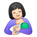 🤱🏻 Emoji Lactancia Materna: Tono De Piel Claro en Samsung One UI 6.1.