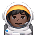 👨🏿‍🚀 Emoji Astronaut: dunkle Hautfarbe Samsung One UI 6.1.