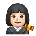 Emoji 👩🏻‍⚖️ Giudice Donna: Carnagione Chiara su Samsung One UI 6.1.