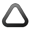 🛆 Emoji Triángulo con esquinas redondeadas en Samsung One UI 6.1.