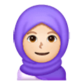 🧕🏻 Emoji Mujer Con Hiyab: Tono De Piel Claro en Samsung One UI 6.1.