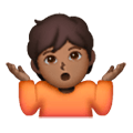 🤷🏾 Emoji Persona Encogida De Hombros: Tono De Piel Oscuro Medio en Samsung One UI 6.1.
