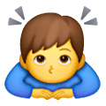 Emoji 🙇‍♂️ Uomo Che Fa Inchino Profondo su Samsung One UI 6.1.