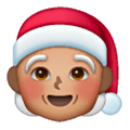🧑🏽‍🎄 Emoji Weihnachtsperson: mittlere Hautfarbe Samsung One UI 6.1.
