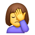 🤦‍♀️ Emoji Mujer Con La Mano En La Frente en Samsung One UI 6.1.