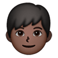👦🏿 Emoji Niño: Tono De Piel Oscuro en Samsung One UI 6.1.