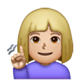 🧏🏼‍♀️ Emoji Mujer Sorda: Tono De Piel Claro Medio en Samsung One UI 6.1.