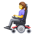 Emoji 👩‍🦼 Donna Su Sedia A Rotelle Motorizzata su Samsung One UI 6.1.