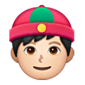 Emoji 👲🏻 Uomo Con Zucchetto Cinese: Carnagione Chiara su Samsung One UI 6.1.