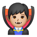 🧛🏼‍♂️ Emoji Vampiro Hombre: Tono De Piel Claro Medio en Samsung One UI 6.1.