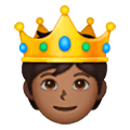 🫅🏾 Emoji Persona Con Corona: Tono De Piel Oscuro Medio en Samsung One UI 6.1.