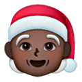 🧑🏿‍🎄 Emoji Weihnachtsperson: dunkle Hautfarbe Samsung One UI 6.1.