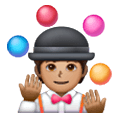 🤹🏽 Emoji Jongleur(in): mittlere Hautfarbe Samsung One UI 6.1.