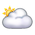 🌥️ Emoji Sol Detrás De Una Nube Grande en Samsung One UI 6.1.