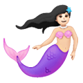 🧜🏻‍♀️ Emoji Sirena: Tono De Piel Claro en Samsung One UI 6.1.