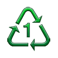 Emoji ♳ Simbolo di riciclaggio della plastica tipo -1 su Samsung One UI 6.1.