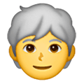 Émoji 🧑‍🦳 Adulte : Cheveux Blancs sur Samsung One UI 6.1.