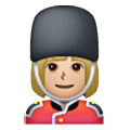 💂🏼‍♀️ Emoji Guardia Mujer: Tono De Piel Claro Medio en Samsung One UI 6.1.