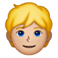 👱🏼 Emoji Persona Adulta Rubia: Tono De Piel Claro Medio en Samsung One UI 6.1.