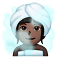🧖🏿‍♀️ Emoji Frau in Dampfsauna: dunkle Hautfarbe Samsung One UI 6.1.