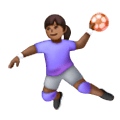 🤾🏾‍♀️ Emoji Mujer Jugando Al Balonmano: Tono De Piel Oscuro Medio en Samsung One UI 6.1.