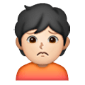 🙍🏻 Emoji missmutige Person: helle Hautfarbe Samsung One UI 6.1.