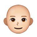 👨🏻‍🦲 Emoji Mann: helle Hautfarbe, Glatze Samsung One UI 6.1.