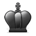 ♚ Emoji Rei de xadrez preto  na Samsung One UI 6.1.