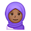 🧕🏾 Emoji Mujer Con Hiyab: Tono De Piel Oscuro Medio en Samsung One UI 6.1.