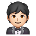 Emoji 🤵🏻 Persona In Smoking: Carnagione Chiara su Samsung One UI 6.1.