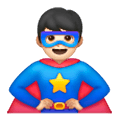 🦸🏻‍♂️ Emoji Superhéroe: Tono De Piel Claro en Samsung One UI 6.1.