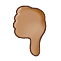Emoji 🖓🏽 Gesto col pollice verso il basso: Carnagione Olivastra su Samsung One UI 6.1.