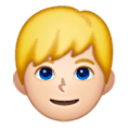 Émoji 👱🏻‍♂️ Homme Blond : Peau Claire sur Samsung One UI 6.1.