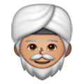 👳🏽‍♂️ Emoji Hombre Con Turbante: Tono De Piel Medio en Samsung One UI 6.1.