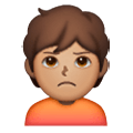 🙎🏽 Emoji schmollende Person: mittlere Hautfarbe Samsung One UI 6.1.