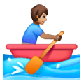 🚣🏽‍♂️ Emoji Mann im Ruderboot: mittlere Hautfarbe Samsung One UI 6.1.