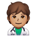 Emoji 🧑🏽‍⚕️ Persona Che Lavora Nella Sanità: Carnagione Olivastra su Samsung One UI 6.1.
