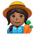 👩🏾‍🌾 Emoji Agricultora: Tono De Piel Oscuro Medio en Samsung One UI 6.1.