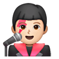👨🏻‍🎤 Emoji Sänger: helle Hautfarbe Samsung One UI 6.1.