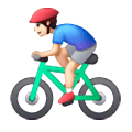 🚴🏻‍♂️ Emoji Homem Ciclista: Pele Clara na Samsung One UI 6.1.