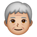🧓🏼 Emoji Persona Adulta Madura: Tono De Piel Claro Medio en Samsung One UI 6.1.