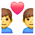 👨‍❤️‍👨 Emoji Pareja Enamorada: Hombre Y Hombre en Samsung One UI 6.1.