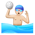 🤽🏻‍♂️ Emoji Homem Jogando Polo Aquático: Pele Clara na Samsung One UI 6.1.