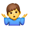 🤷‍♂️ Emoji schulterzuckender Mann Samsung One UI 6.1.