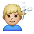 💇🏼‍♂️ Emoji Homem Cortando O Cabelo: Pele Morena Clara na Samsung One UI 6.1.